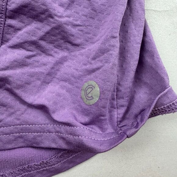 Bette & Court Purple Short Sleeve Polo Shirt Nylon Spandex Mesh Vents Size XS - Picture 7 of 10
